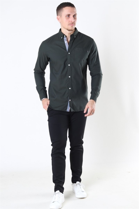 Jack & Jones Classic Soft Oxford Koszule LS Olive Night
