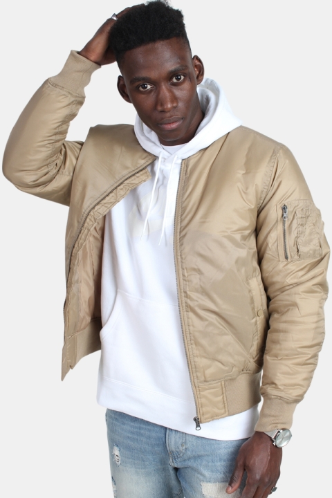Urban Classics Bomber Kurtki Beige