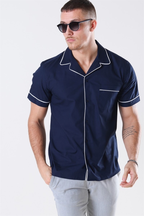 Les Deux Tahiti Koszule Dark Navy