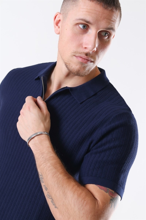 Jack & Jones Blabristol Dzianina SS Polo Maritime Blue