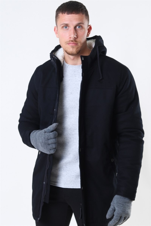 Only & Sons Yanick Teddy Hood Parka Kurtki Black