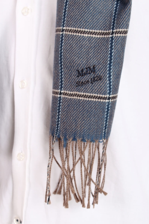 MJM Szaliki Pedro Wool Mix Navy