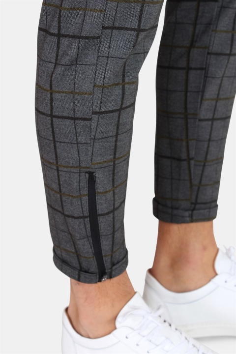 Gabba Pisa Chino Spodnie Big Check Yellow