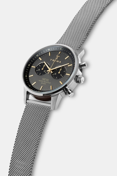 Triwa Smoky Nevil Zegarki Steel Mesh
