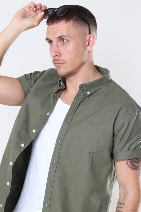 Kronstadt Johan Oxford Washed Koszule Moos