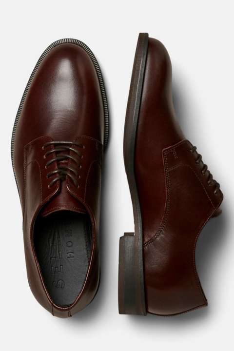 Selected Louis Læder Obuwie Chestnut