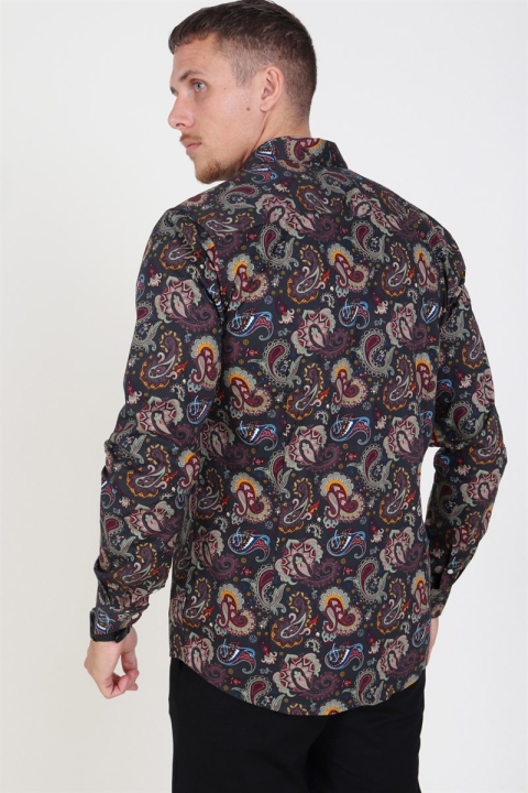 Only & Sons Frederik L/S Paisley Stretch Koszule Phantom