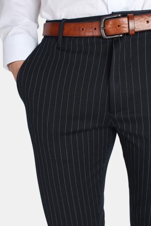 Gabba Pisa Chino Pinstripe Spodnie Navy Stripe