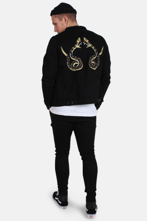 Just Junkies Depart Black Snake Denim Kurtki Black