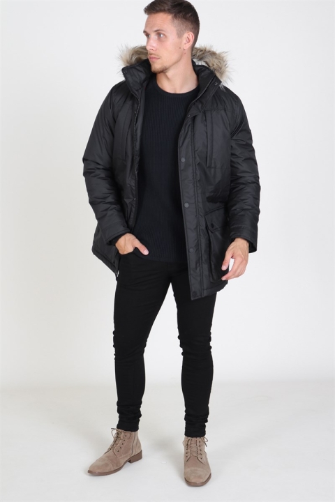 Solid Decker Parka Kurtki Black