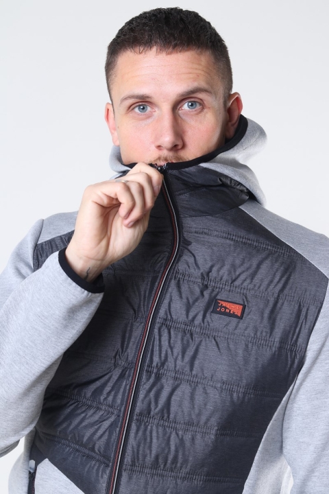 Jack & Jones Toby Hybrid Kurtki Light Grey Melange