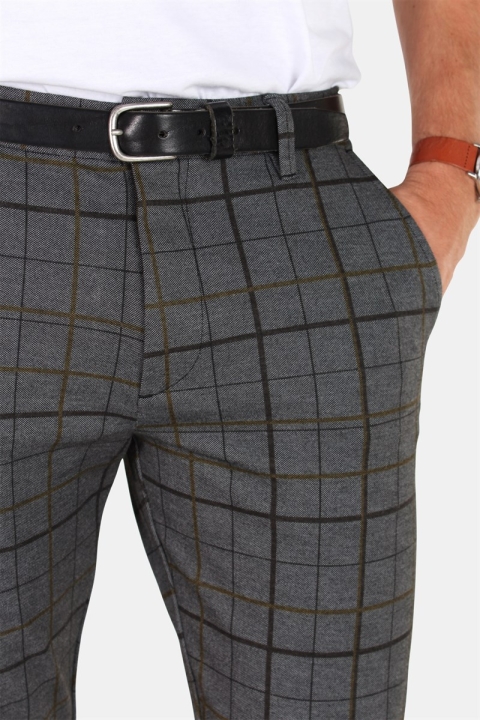 Gabba Pisa Chino Spodnie Big Check Yellow