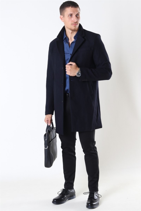 Tailored & Originals Sonny Plain Kurtki Insignia Blue