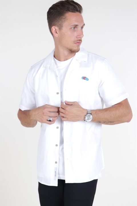 Only & Sons Travis SS Reverse Thin Oxford Koszule White