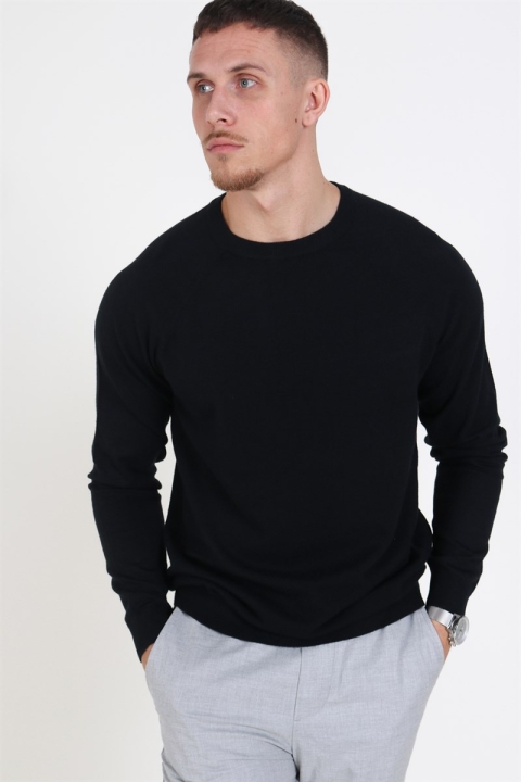 Only & Sons Mikkel Soft Crew Raglan Dzianina Black