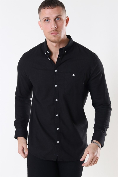 Kronstadt Johan Linen Koszule Black
