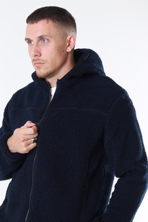 Solid Lon Hood Kurtki Insignia Blue