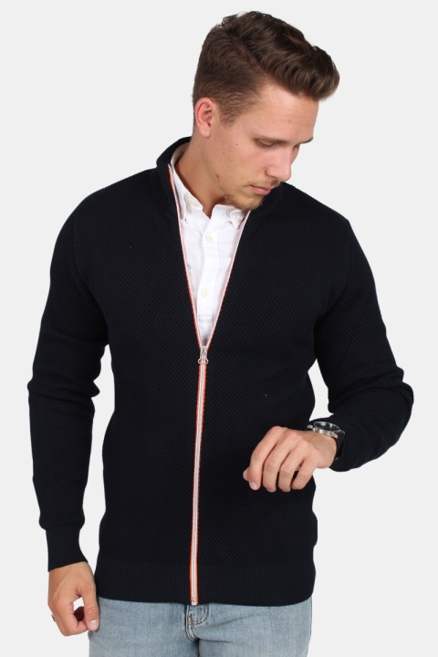 Kronstadt Erik Zip Dzianina Navy/Orange