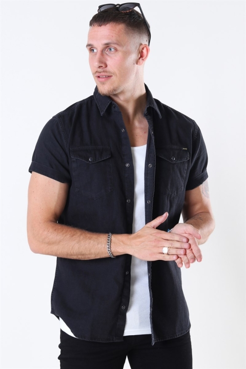 Jack & Jones Sheridan Koszule S/S Black Denim
