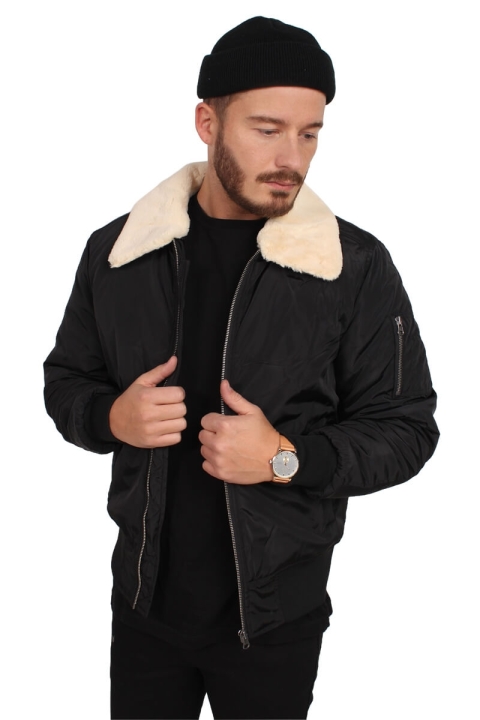 Urban Classics Pilot Bomber Kurtki Black