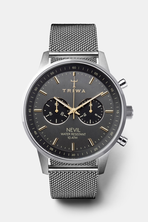 Triwa Smoky Nevil Zegarki Steel Mesh