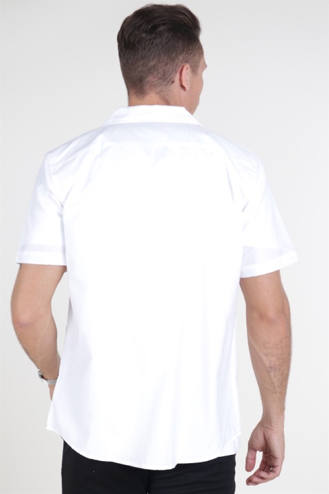 Only & Sons Travis SS Reverse Thin Oxford Koszule White
