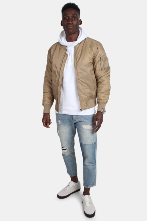 Urban Classics Bomber Kurtki Beige