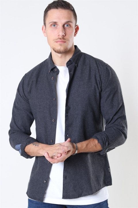 Only & Sons Edin LS Flannel Twill Koszule Black