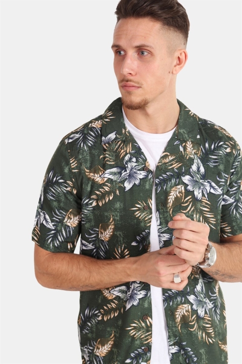 Only & Sons Thomas SS Reg Viscose Koszule Re Deep Forest