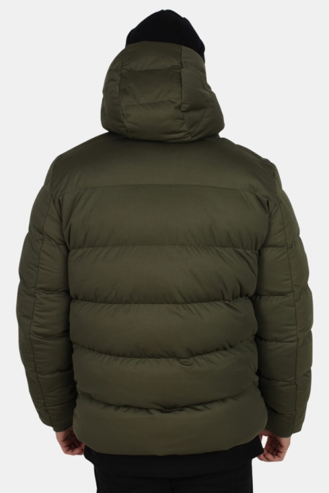 Urban Classics Hooded Boxy Puffer Kurtki Olive