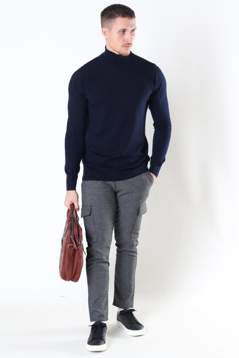 Clean Cut Copenhagen Merino Wool Roll Dzianina Navy