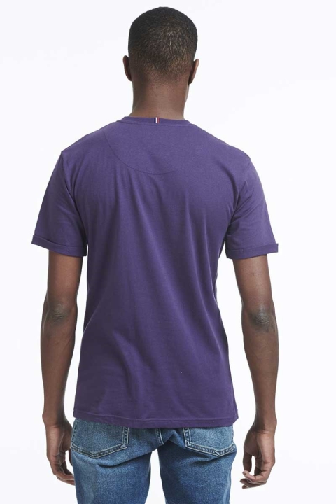 Les Deux T-shirt Dark Purple White