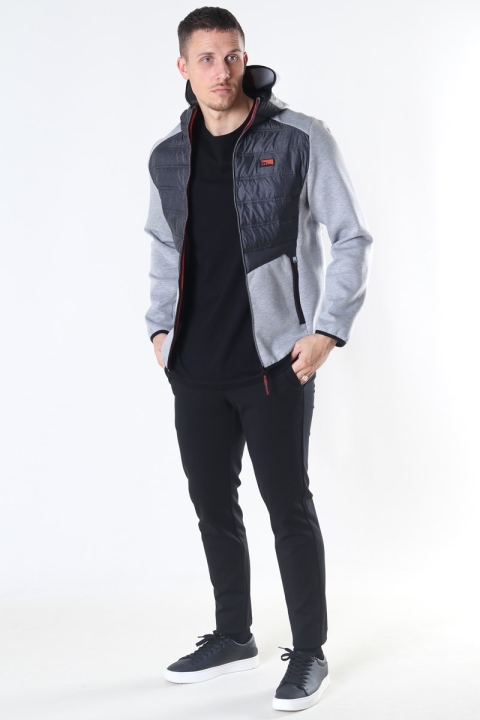 Jack & Jones Toby Hybrid Kurtki Light Grey Melange
