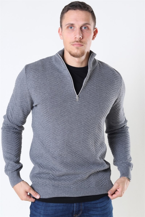 Kronstadt Carlo Half Zip Dzianina Anthracite