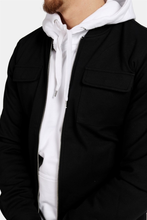 Clean Cut Pocket Jersey Kurtki Black