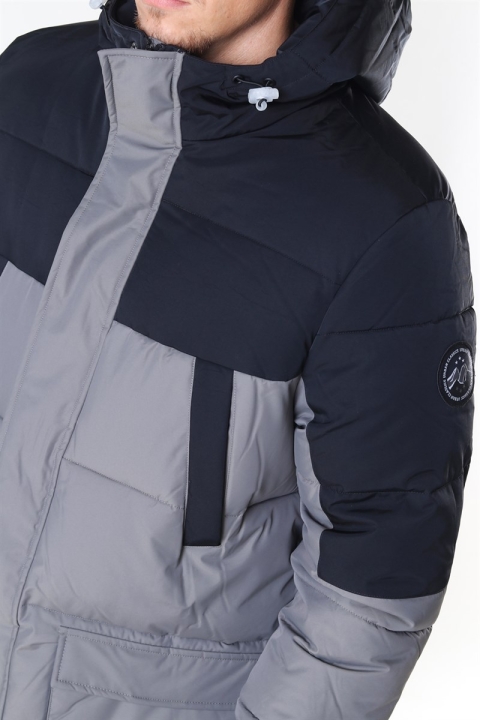 Urban Classics Puffer Parka Kurtki Asphalt/Black