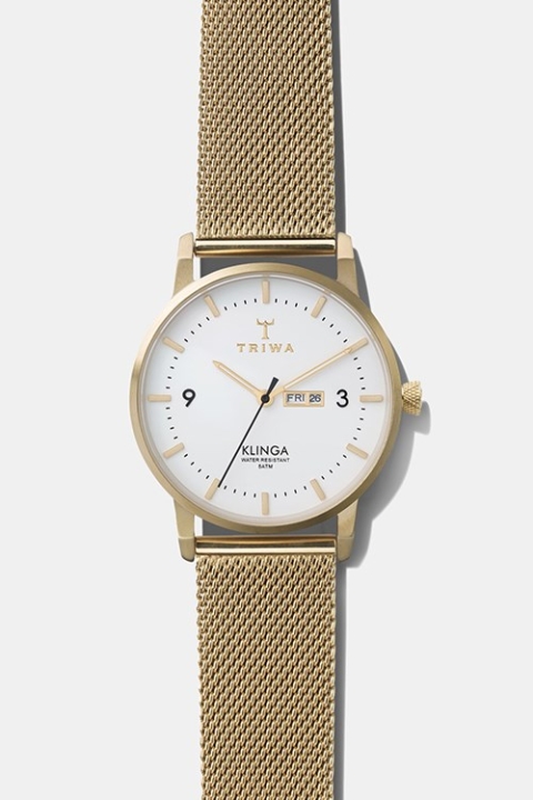Triwa Ivory Klinga Zegarki Gold Mesh