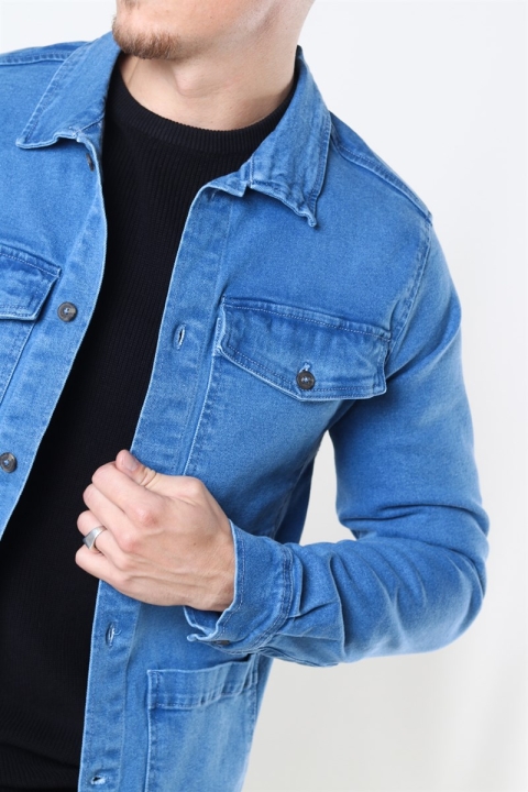 Denim Project Denim Over Kurtki Medium Blue