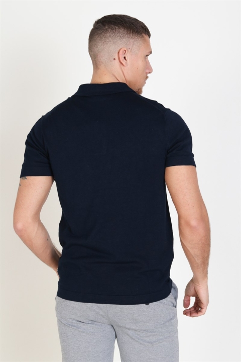 Tailored & Originals Mont Polo SS Dzianina Insignia Blue 