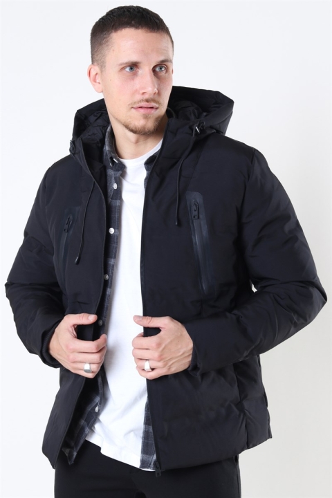 Solid Manto Kurtki Black