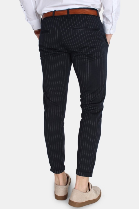 Gabba Pisa Chino Pinstripe Spodnie Navy Stripe