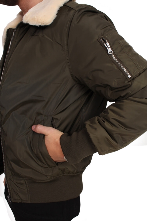 Urban Classics Pilot Bomber Kurtki Olive