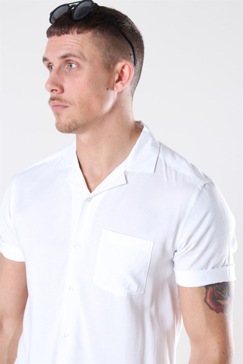 Only & Sons Silo Solid Viscose Koszule White