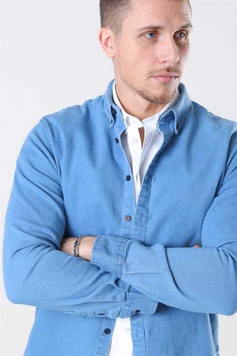Kronstadt Johan Denim Koszule Light Blue