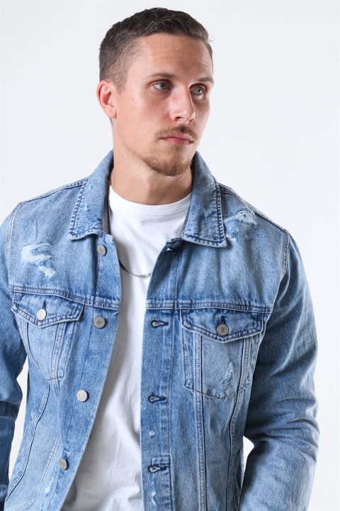 Jack & Jones Jean Kurtki Blue Denim