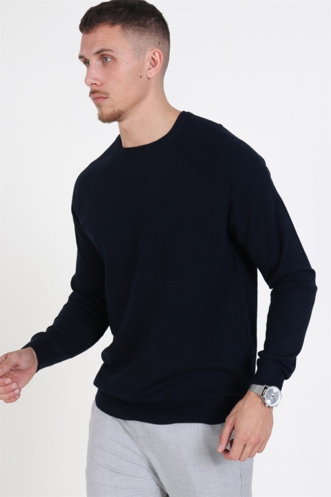 Only & Sons Mikkel Soft Crew Raglan Dzianina Dark Navy
