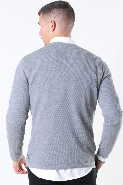 Only & Sons Panter Life Crew Dzianina Medium Grey Melange
