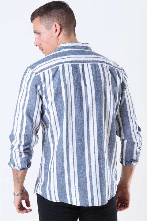 Clean Cut Sälen 146 LS Koszule Blue/Off White