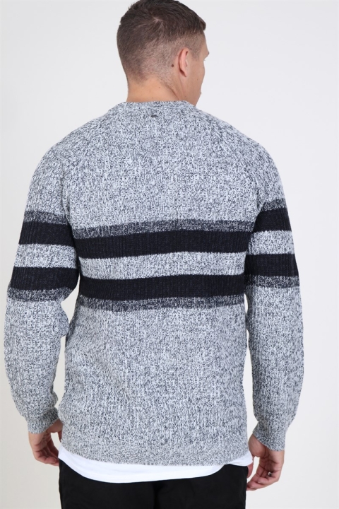 Only & Sons Cesco 5 Struc Stripe Dzianina Cloud Dancer