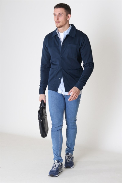 Jack & Jones Cohen Sweat Trucker Kurtki Blueberry
